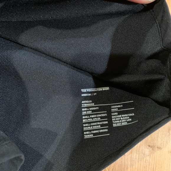 Ten Thousand Men 7 In Foundation No Liner Active Shorts Black Medium New - Picture 2 of 4